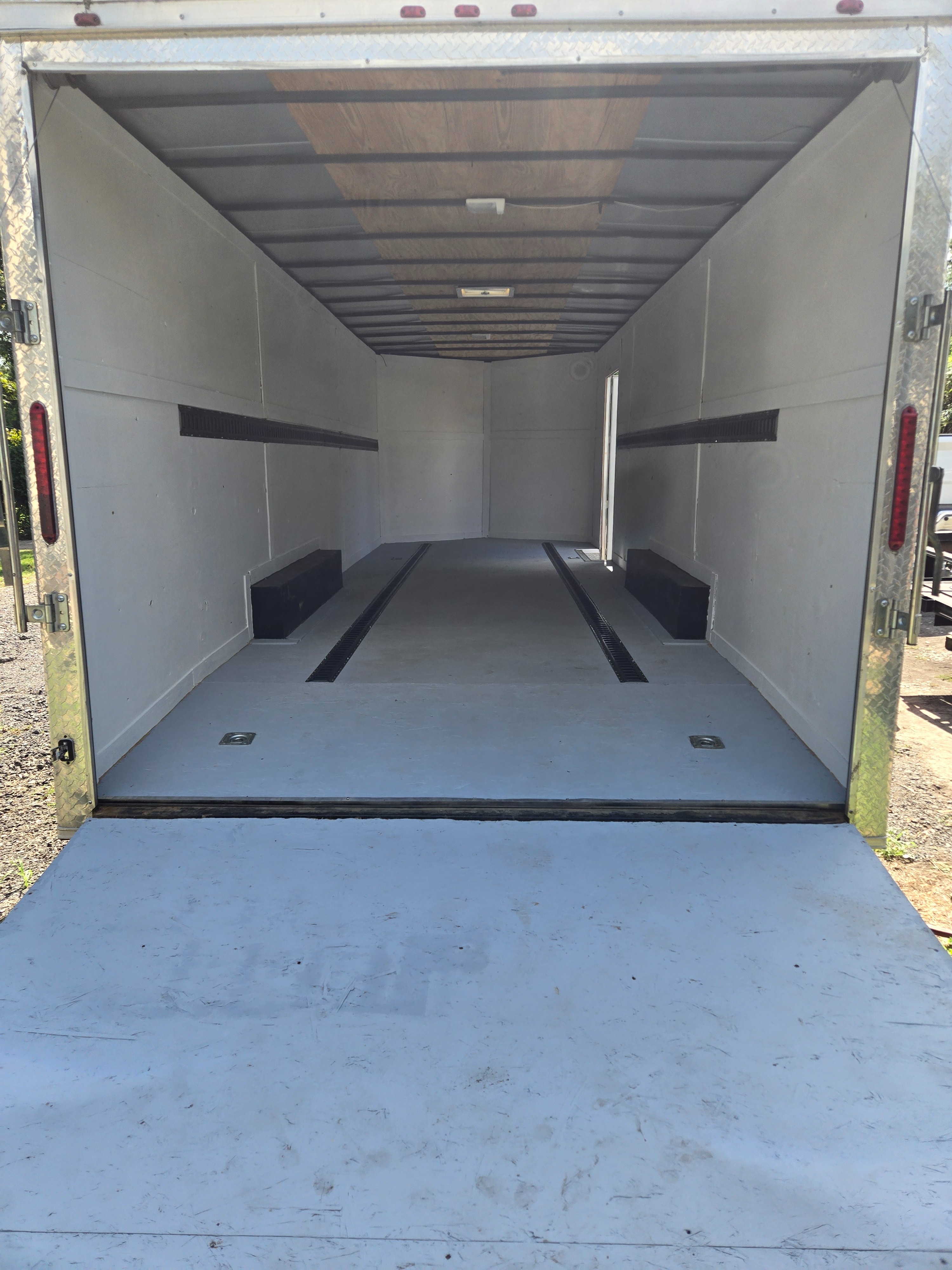 24ft enclosed trailer rear ramp door — Geaux Tow rental, West Baton Rouge Parish