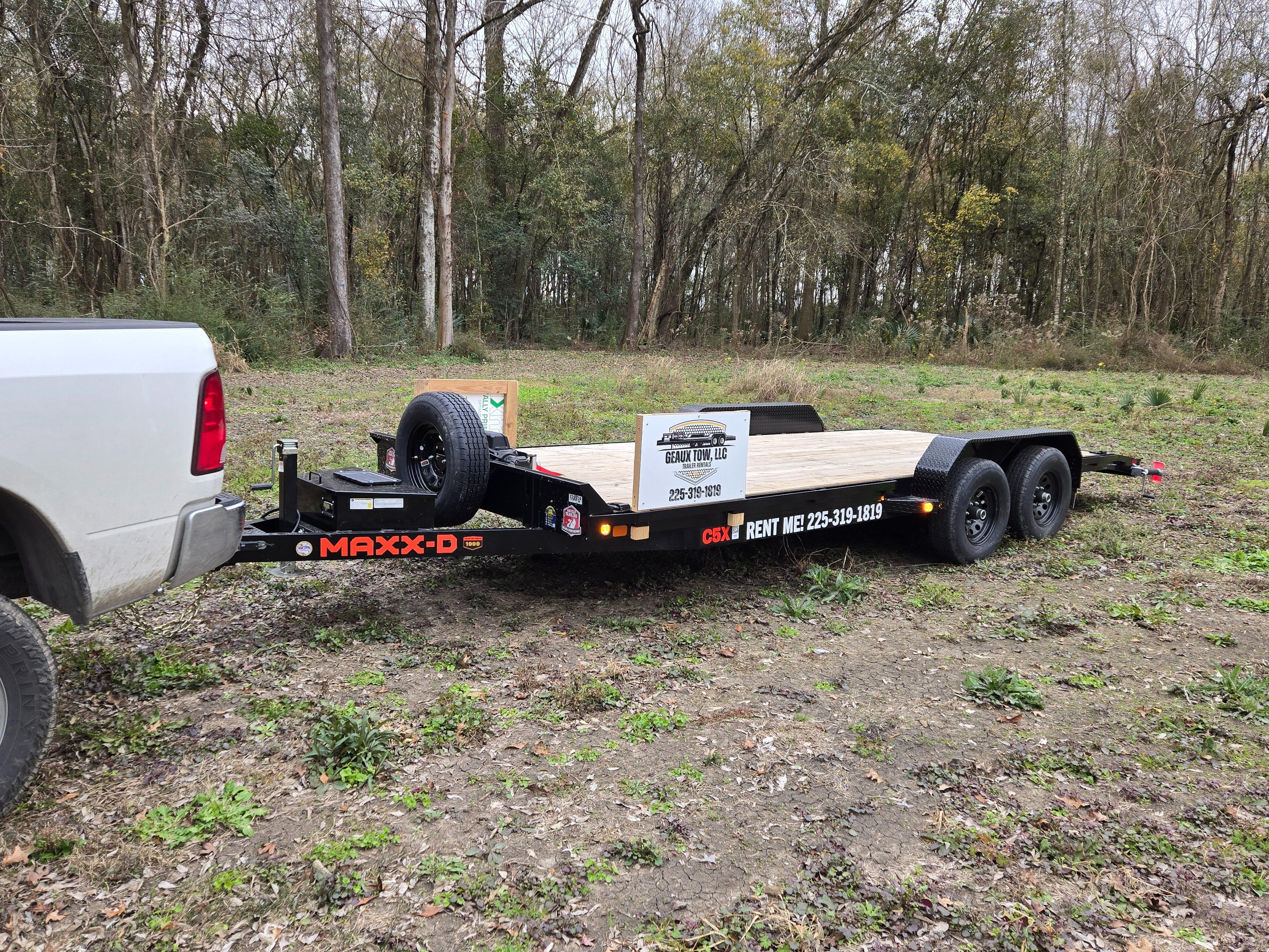 20ft MAXX-D Flatbed Car Hauler — trailer rental in Addis, LA