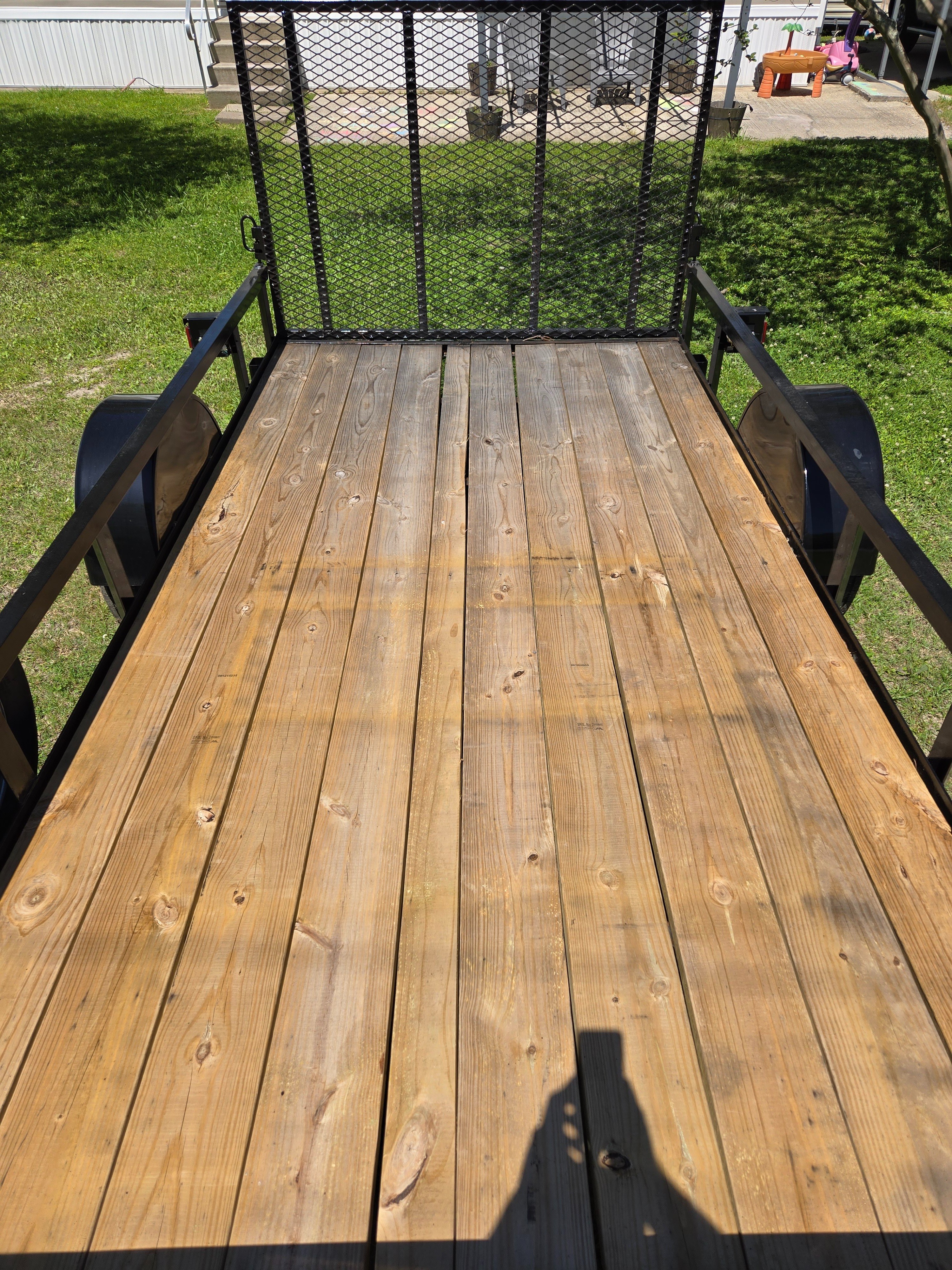 6x12 utility trailer deck and tie-down points — Geaux Tow rental West Baton Rouge